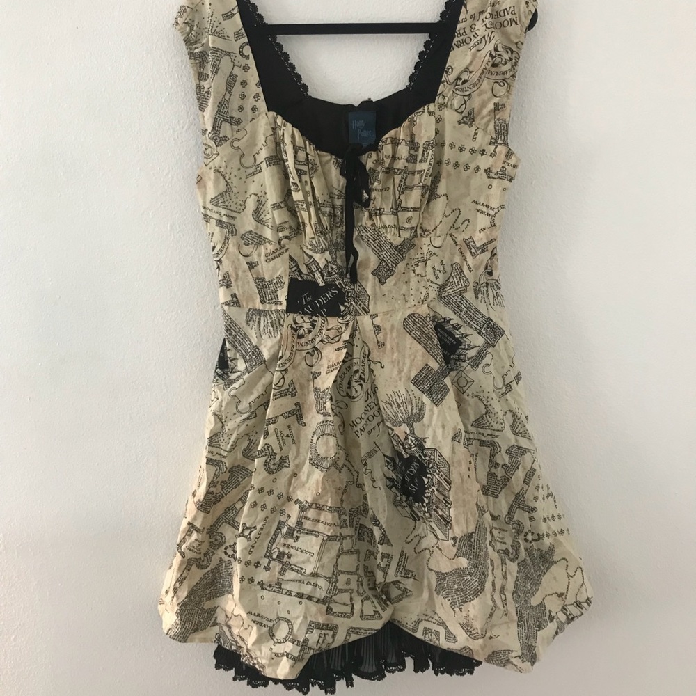 Harry Potter marauders map dress from Hot topic